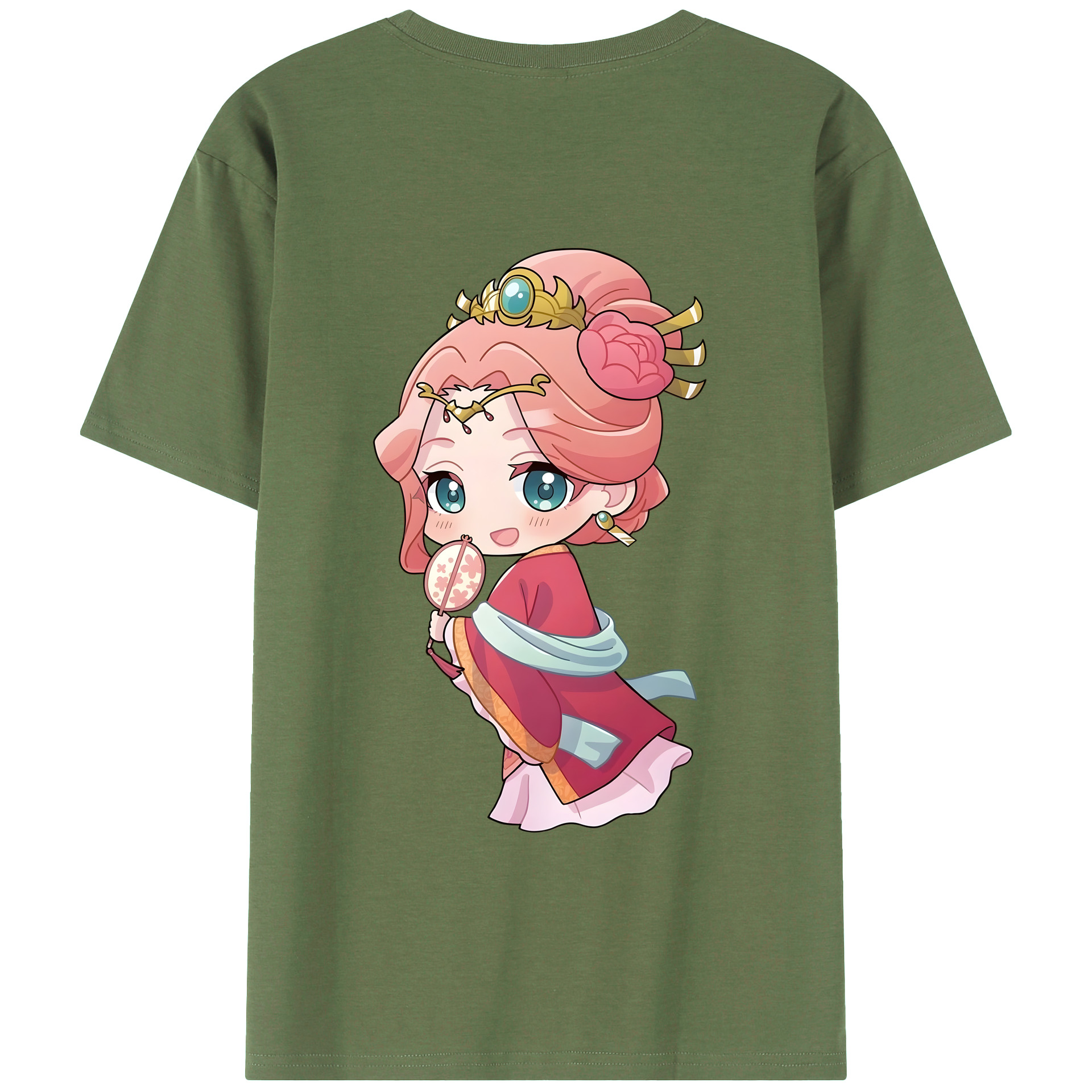 （画像用） 薬屋のひとりごと The Apothecary Diaries 綿100％ メンズ半袖Tシャツ（バックプリント） 通気性